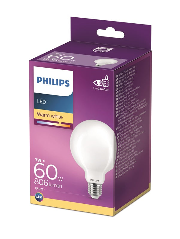 Lemputė Philips LED, G93, E27, 7 W, 806 lm, 2700 K