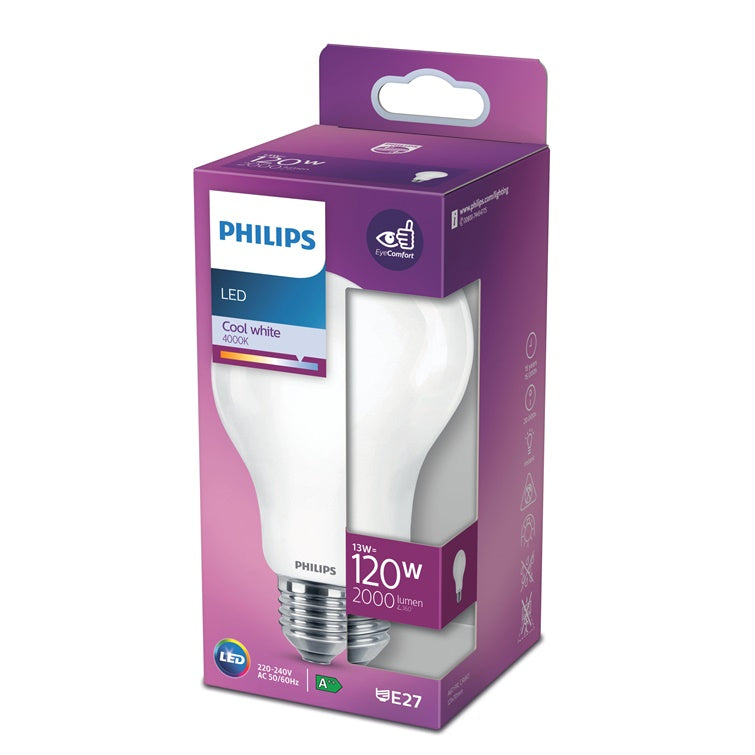 Żarówka Philips LED, A67, E27, 13 W, 2000 lm, 4000 K