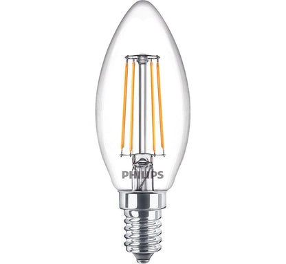 Lemputė Philips LED filamentinė, B35, E14, 4.3W, 470lm,2700K