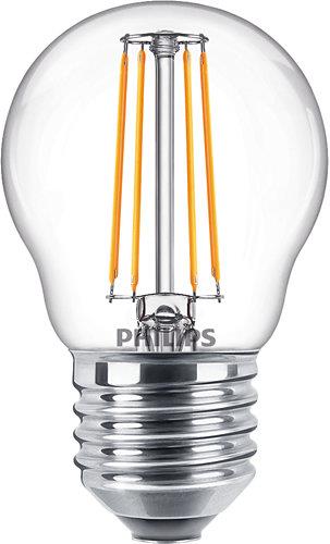 Żarówka Philips LED filamentowa, P45, E27, 4,3W, 470lm,2700K