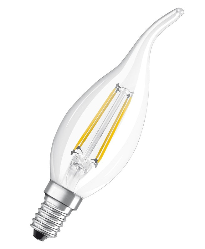 LED lempa Osram Filamentinė, BA35, 4W, E14, 2700K, 470lm