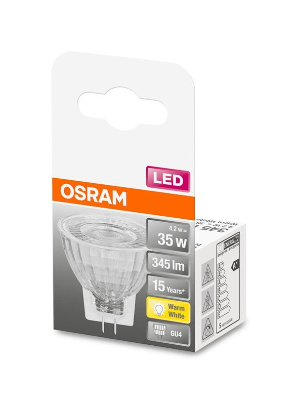 Żarówka LED OSRAM, MR11, GU4, 4,2 W, 345 lm, 2700 K