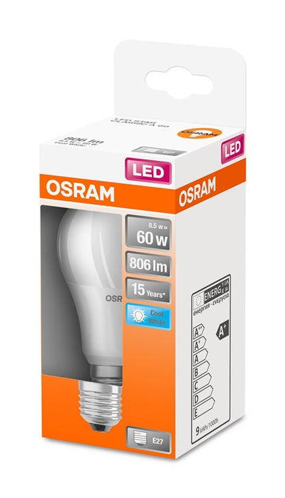 Żarówka OSRAM LED, A60, E27, 8,5 W, 806 lm, 4000 K