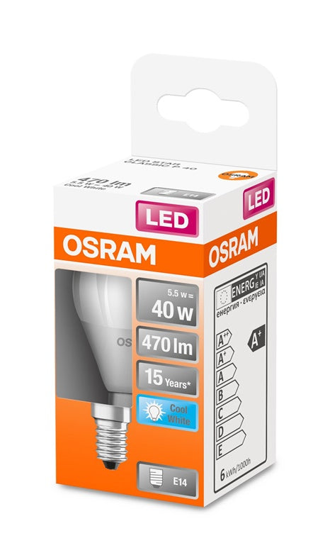 Żarówka Osram LED, P45, 4000 K, E14, 4.9 W, 470 lm