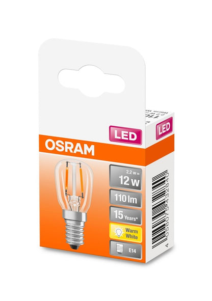 LED lemputė Osram Filamentinė, T26, 2.2W, E14, 2700K, 110lm