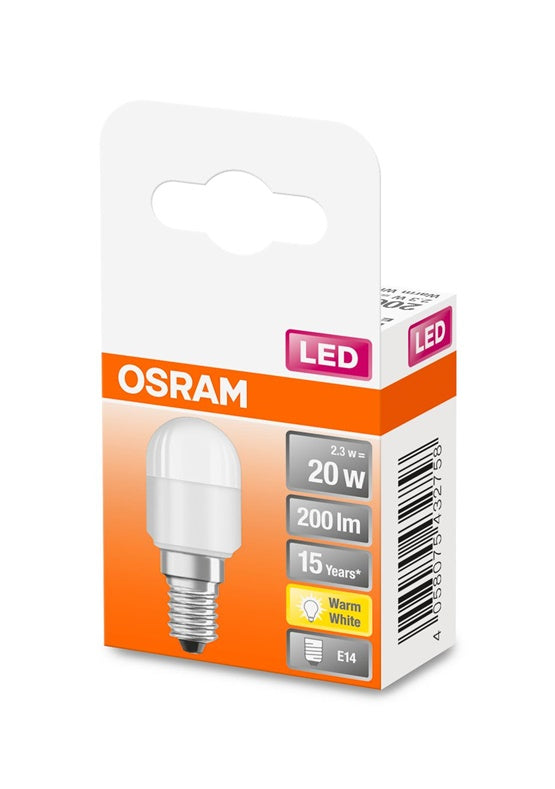 LED lemputė OSRAM, T26, E14, 2,3 W, 200 lm, 2700 K