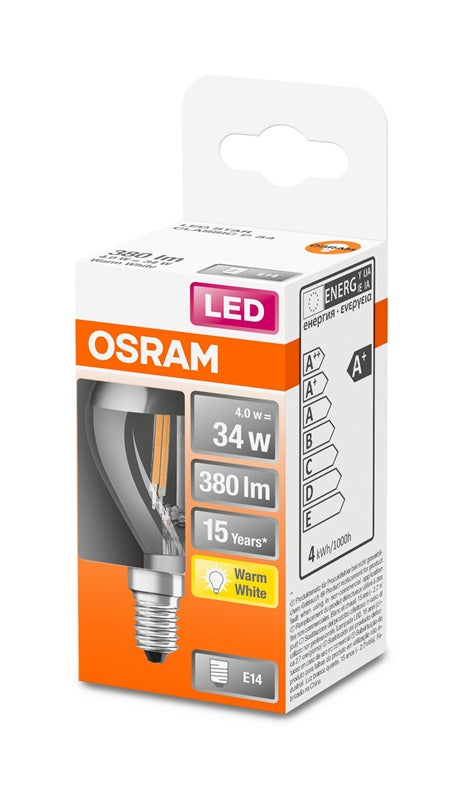 Żarówka LED Osram Filam, MIRROR, P45, 4W, E14, 2700K, 350lm