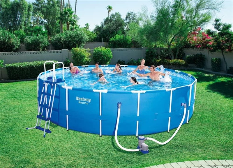 Basen stelażowy BESTWAY 56706, 366×76 cm, niebieski