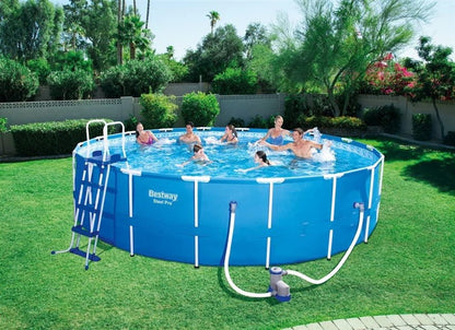 Basen stelażowy BESTWAY 56706, 366×76 cm, niebieski