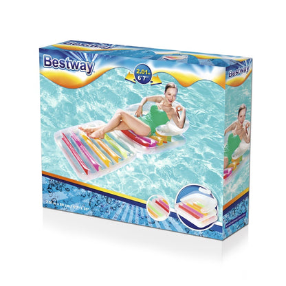 Nadmuchiwany ponton BESTWAY 43023, 201×89 cm, różne kolory