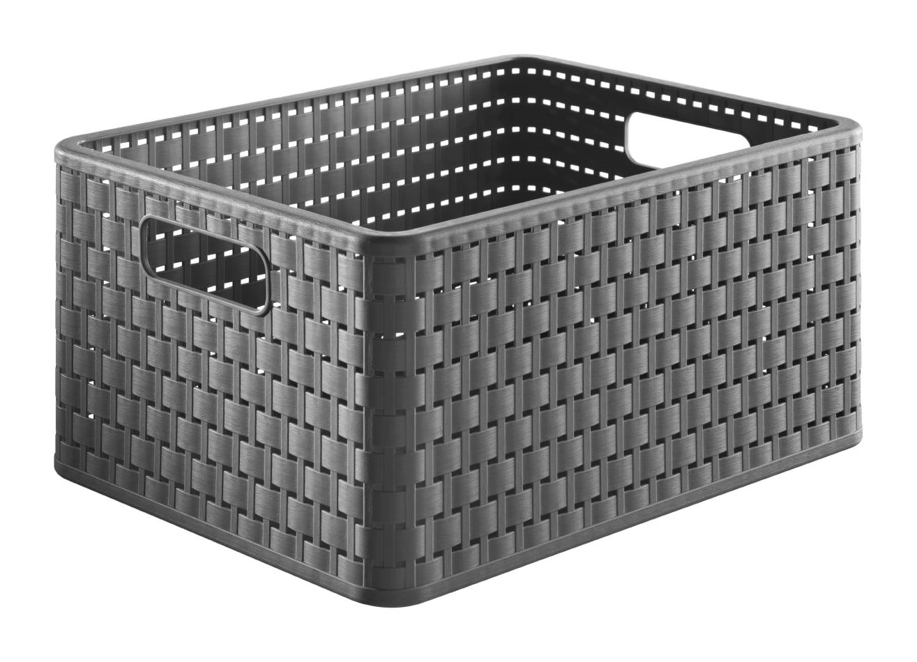 Daiktadėžė ROTHO, 18 l, pilka, 36,8×27,8×19,1 cm