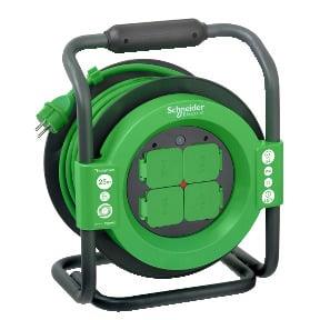 Ilgintuvas su rite SCHNEIDER, 4 vietų, 25 m, IP44