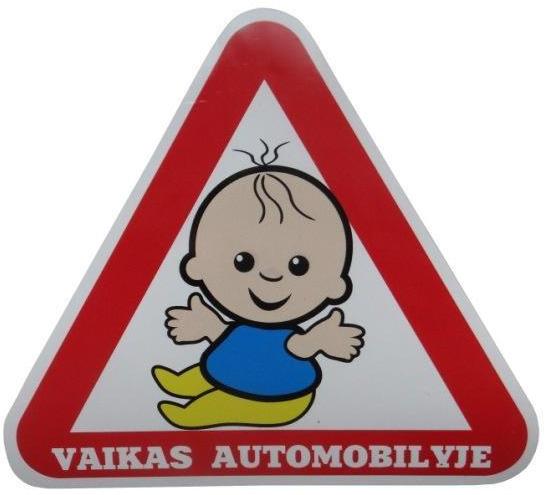 Naklejka DZIECKO W SAMOCHODZIE, LIP010