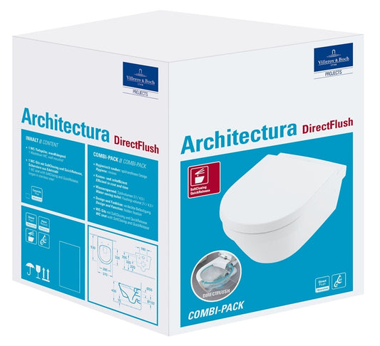 Wisząca toaleta z deską VILLEROY & BOCH, 410×400mm