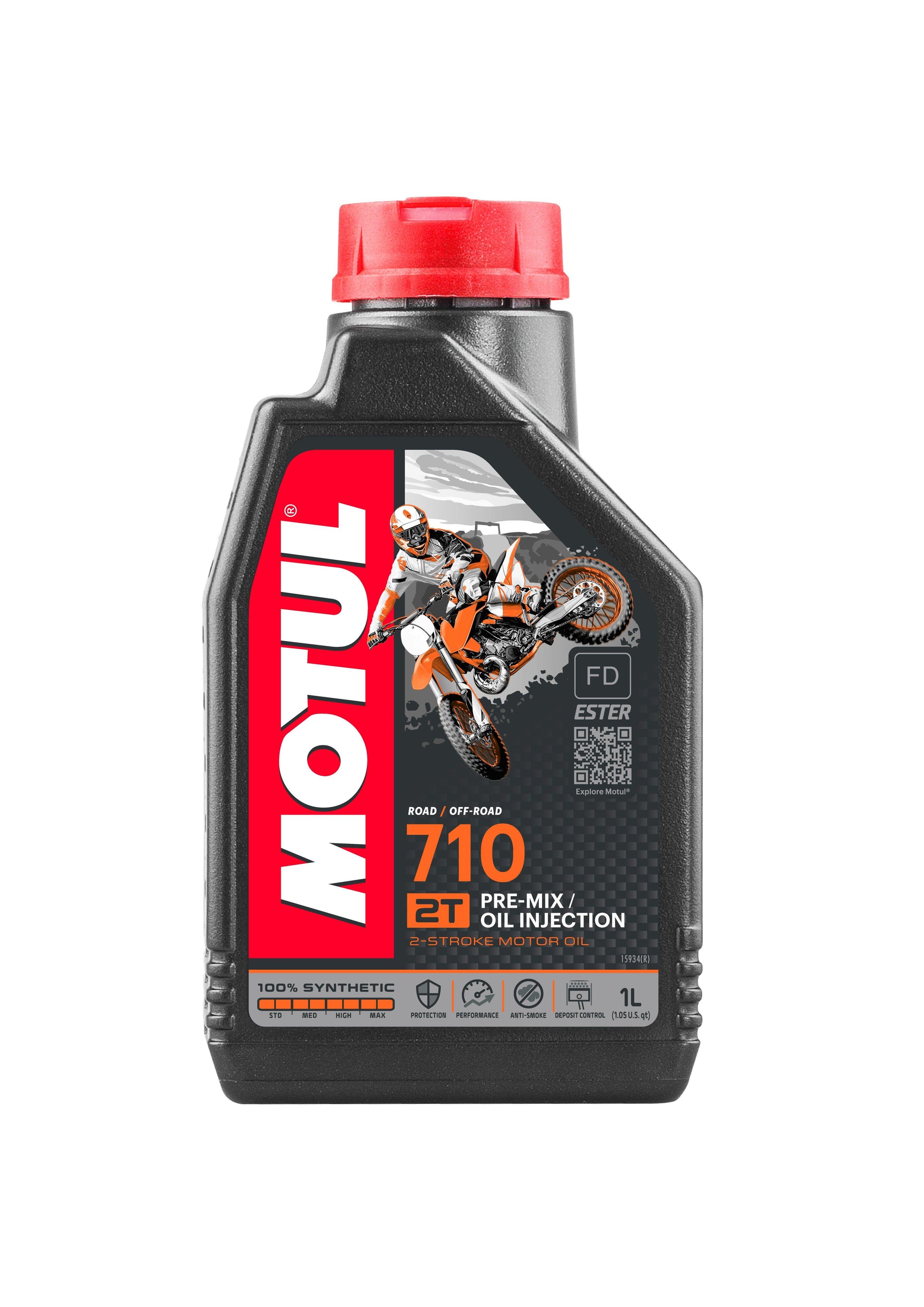 Motociklų variklių tepalas MOTUL 710 2T, 1 l