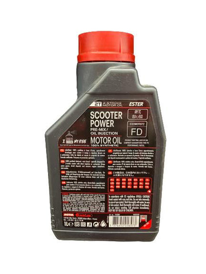 Olej silnikowy do motocykli MOTUL SCOOTER POWER 2T, 1 l