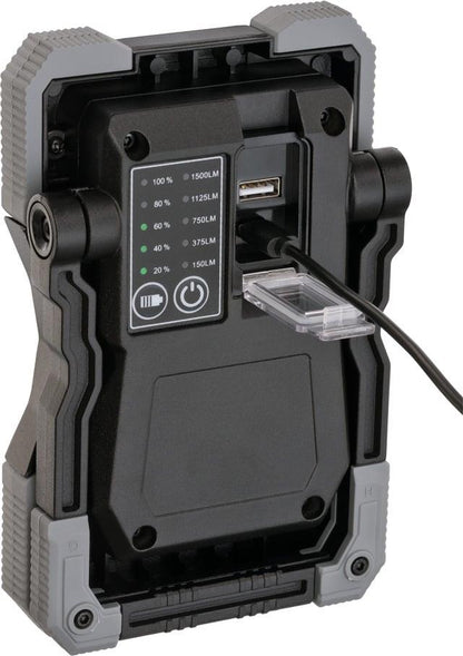 Pastatomas LED prožektorius 15W 1500lm 1000M IP65 USB