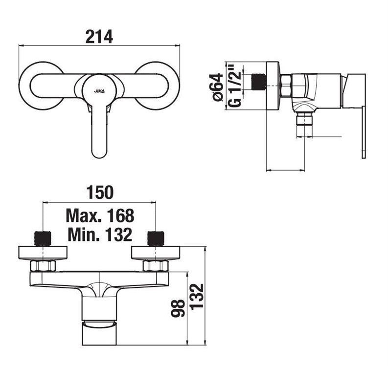 Bateria prysznicowa JIKA LYRA SMART H3311Z70044001