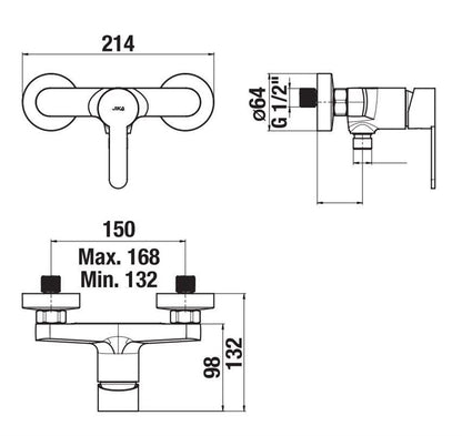Bateria prysznicowa JIKA LYRA SMART H3311Z70044001