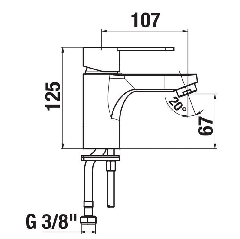 Bateria umywalkowa JIKA LYRA SMART H3111Z10041101