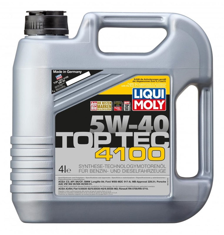 Variklio tepalas Liqui Moly Top Tec 4100 5W-40, 4 l