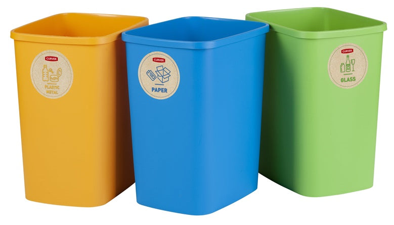 Zestaw koszy do segregacji ECO FRIENDLY, 3 × 25 l