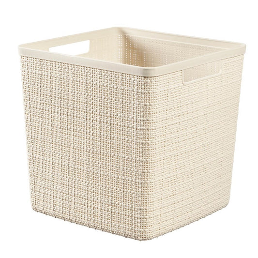 Pojemnik CURVER JUTE, 17 l, kremowy, 28×28×27 cm