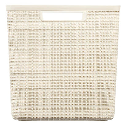 Pojemnik CURVER JUTE, 17 l, kremowy, 28×28×27 cm