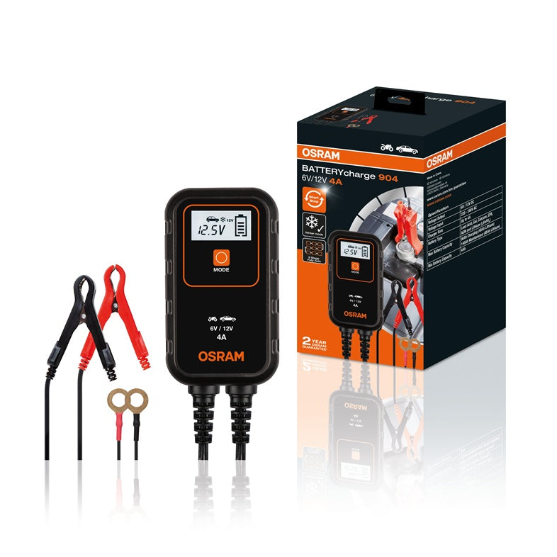 Akumuliatoriaus įkroviklis OSRAM 904, 6–12 V