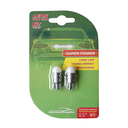 Żarówka samochodowa AutoDuals CB70262, LED, biała, 12 V
