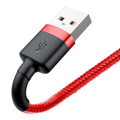 Kabelis BASEUS USB Type A M, Lightning M, 0.5m, raudonas