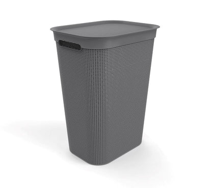 Skalbinių dėžė BRISEN, 50 l, antracito spalvos