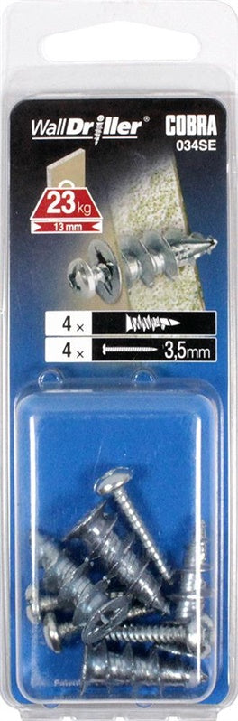 Įsukami GKP įvarai, 3,5 x 22 mm, metaliniai, 4 vnt.