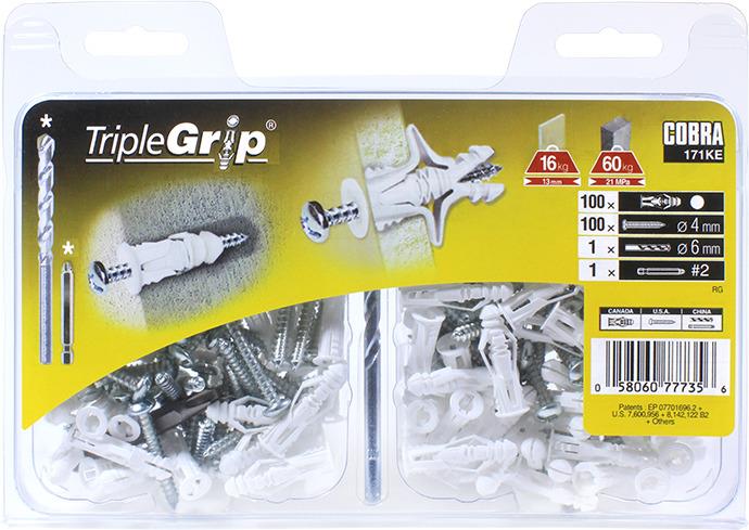 Įvarai GKP, 4 x 29 mm, plastikiniai, 100 vnt.