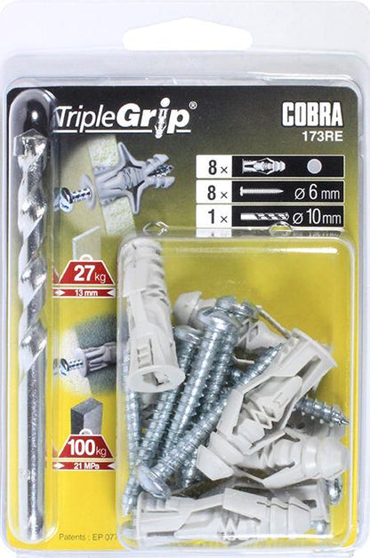 Įvarai GKP, 6 x 39 mm, plastikiniai, 8 vnt.