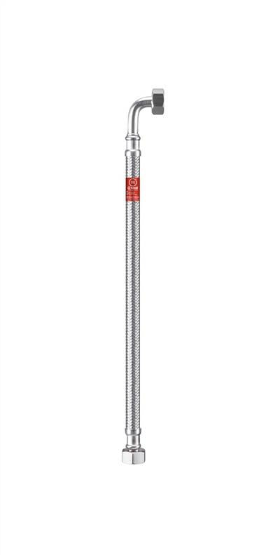 Santechninė žarnelė su alkūne Tucai Taq V1/2''-V1/2" 100 cm
