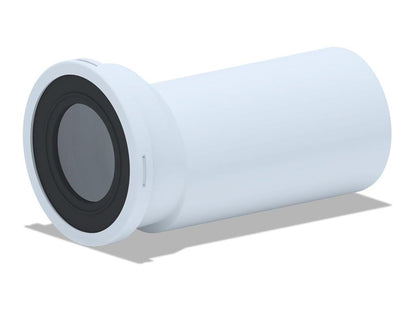Połączenie proste WC, 110 mm, z przesunięciem 15 mm