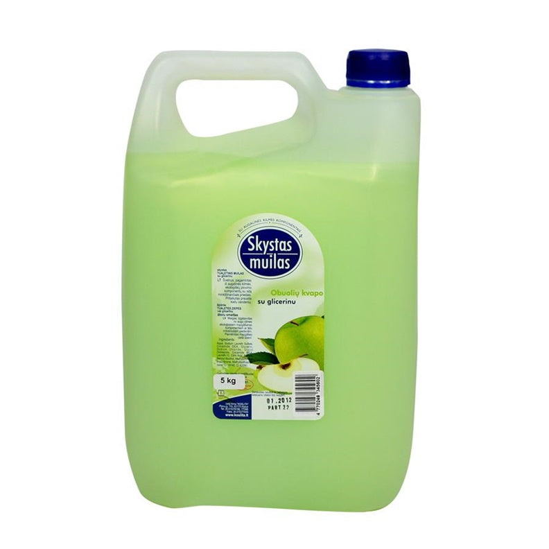 Mydło w płynie z gliceryną, 5 l, o zapachu jabłka