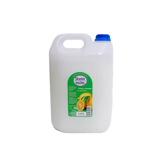 Mydło w płynie z gliceryną, 5 l, o zapachu cytryny