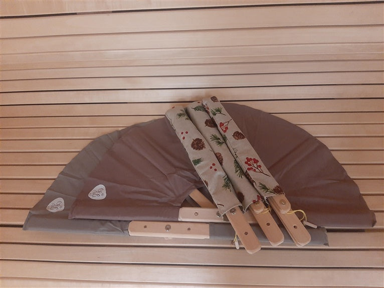Pirties vėduoklė, juodalksnio, 50 x 100 cm, įvairių spalvų
