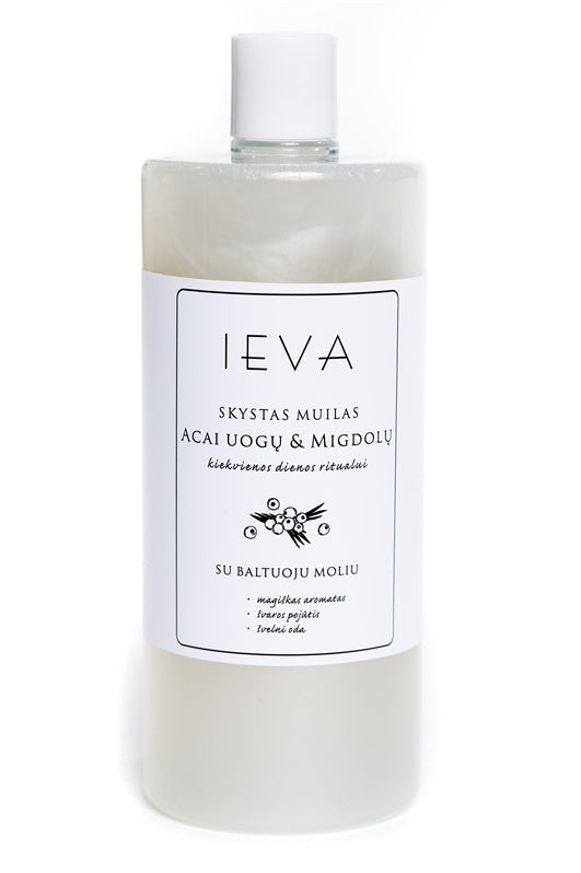 Skystas muilas Ieva Acai uogų ir migdolų kvapo, 1l