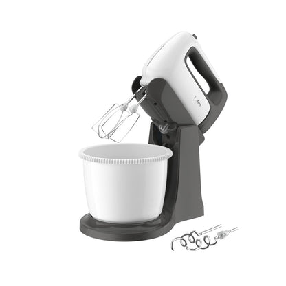 Mikser z misą Tefal Prep'Mix+ HT464138, biały/szary