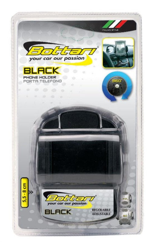 Automobilinis telefono laikiklis Bottari Black