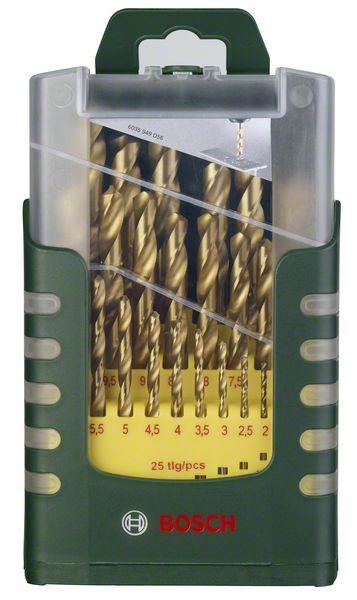 Zestaw wierteł do metalu BOSCH 1-10mm, 19szt. HSS-TIN