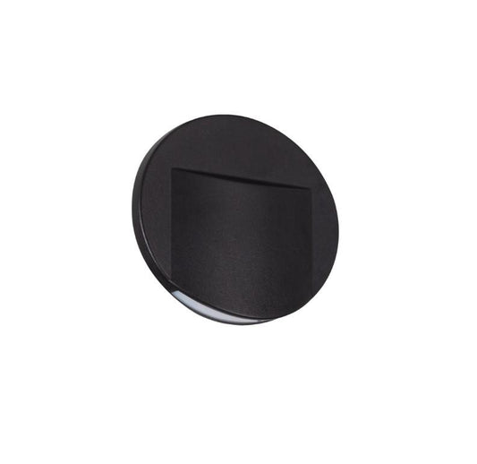 Recessed Stair Light, LED 0.8W 4K 15lm D7.5 black