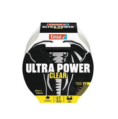 Lipnioji juostelė TESA ULTRA POWER CLEAR 56496, 10 m × 48 mm