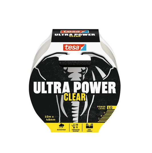 Lipnioji juostelė TESA ULTRA POWER CLEAR 56496, 10 m × 48 mm