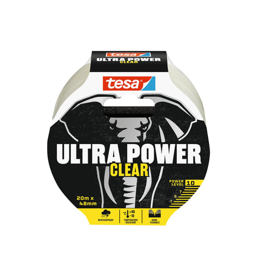 Lipnioji juostelė TESA ULTRA POWER CLEAR 56497, 20 m × 48 mm