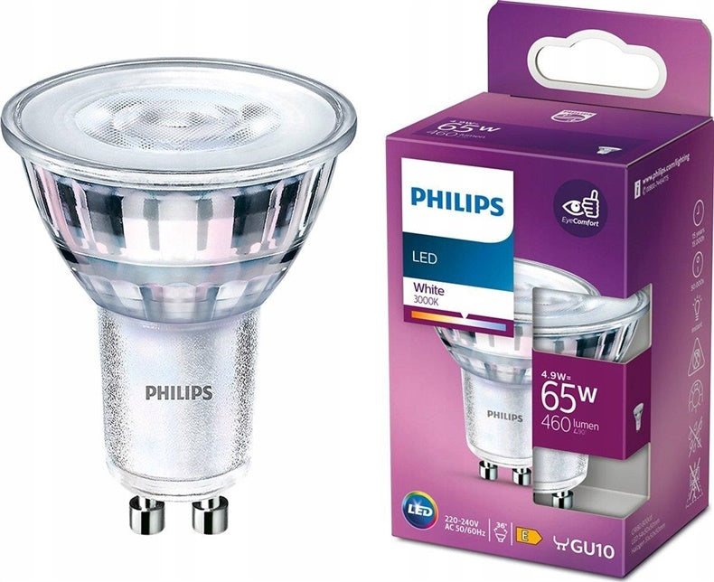 ŻARÓWKA LED PAR16 36D 4.9W GU10 3000K 460LM
