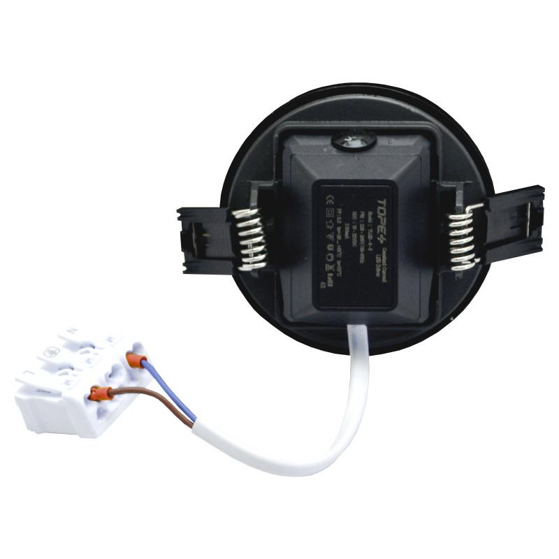 Oprawa wpuszczana Tope Split, 5W, 3000°K, LED, czarna